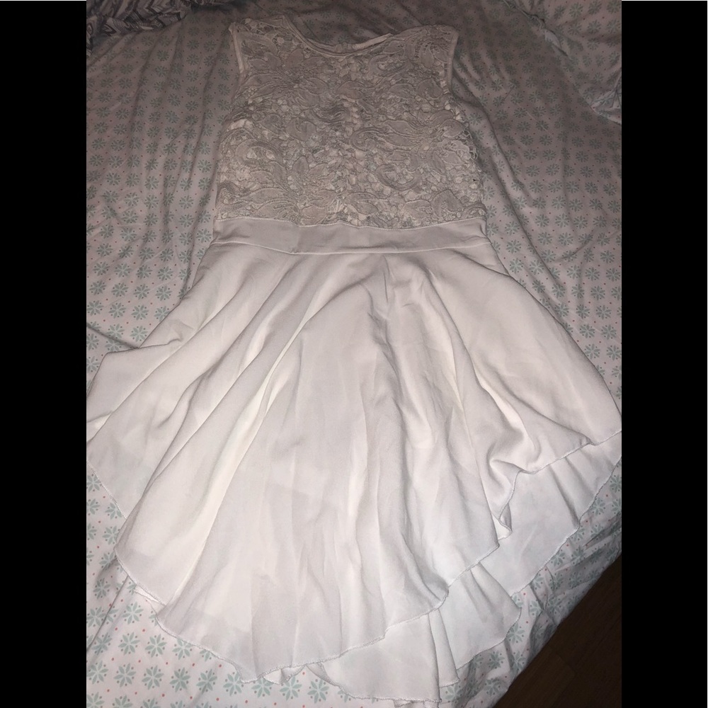 White mini dress